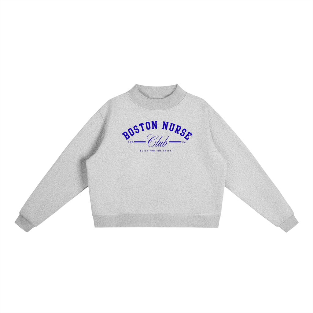 BNC Mock-Neck Crew Sweatshirt