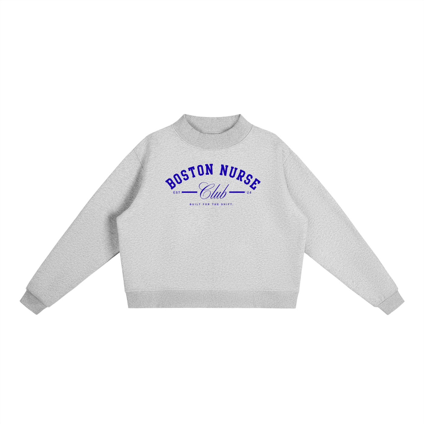 BNC Mock-Neck Crew Sweatshirt