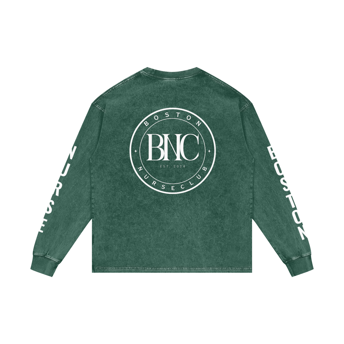 BNC Acid Wash Oversize Long Sleeve T-Shirt