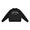 BNC Mock-Neck Crew Sweatshirt