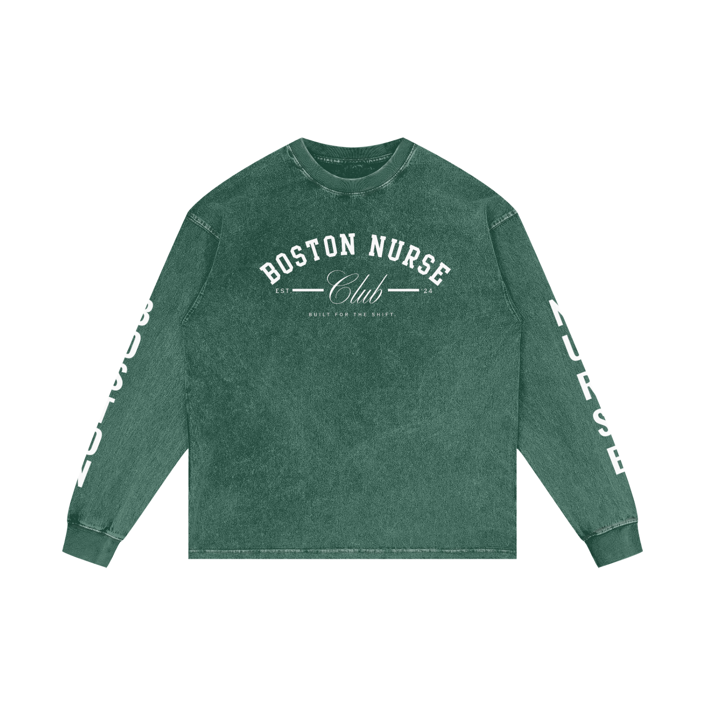 BNC Acid Wash Oversize Long Sleeve T-Shirt
