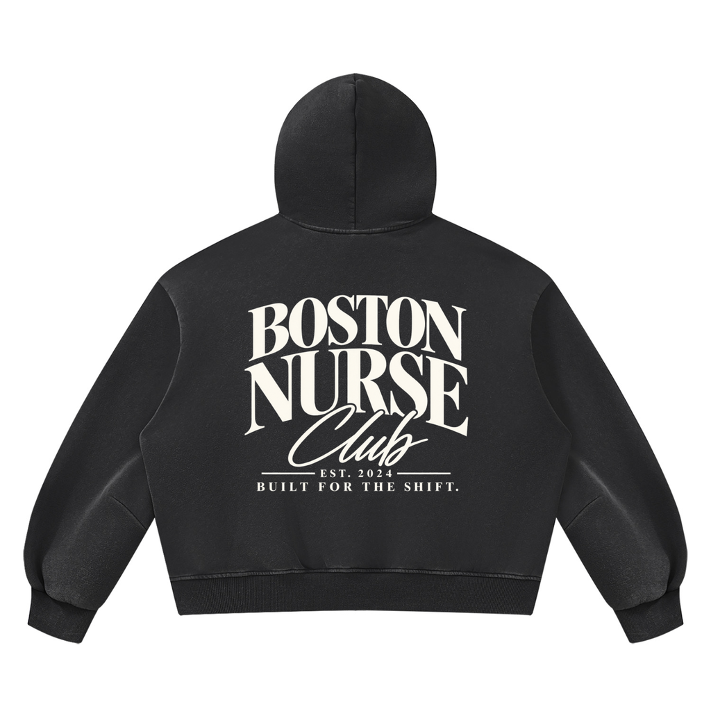 BNC Boxy Hoodie - Vintage Washed