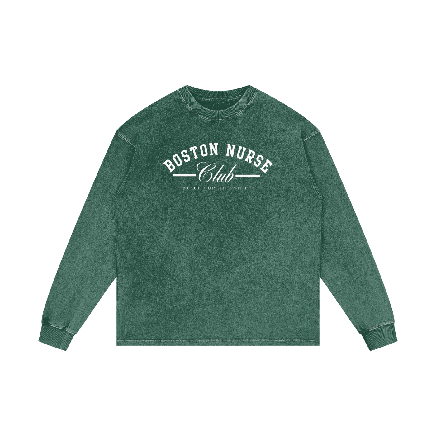 BNC Built for the Shift - Acid Wash Oversize Long Sleeve T-Shirt