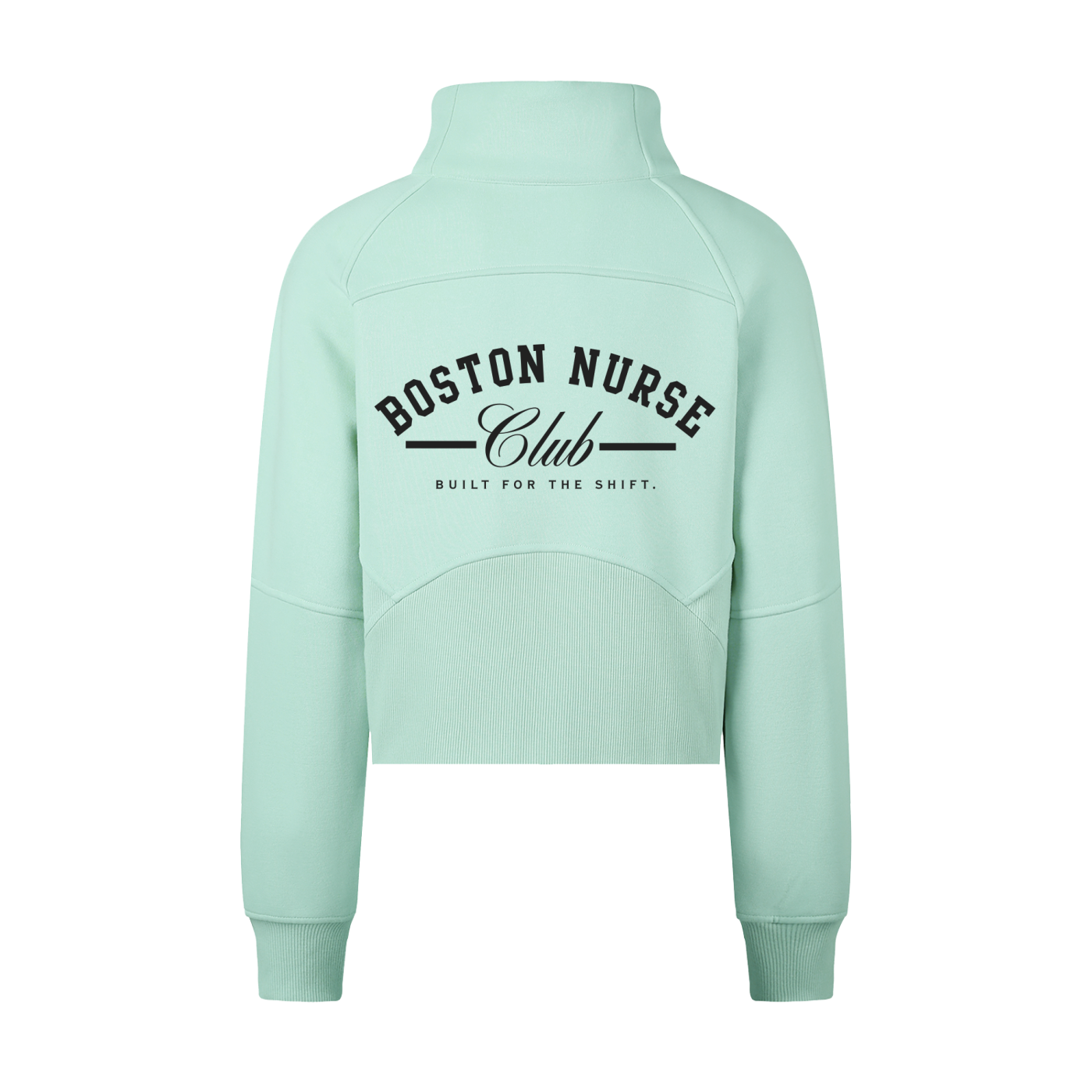 Cropped Quarter Zip Sweatshirt