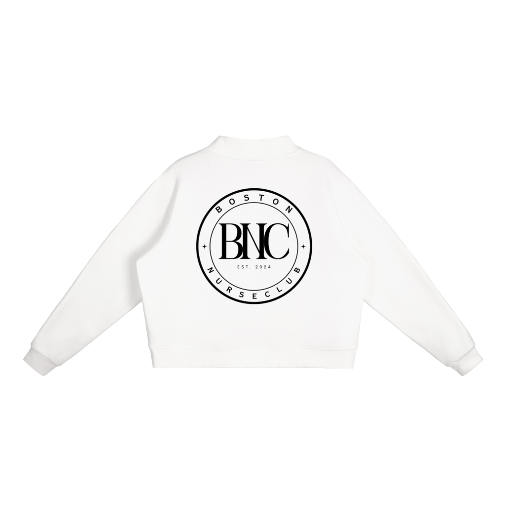 BNC Mock-Neck Crew Sweatshirt