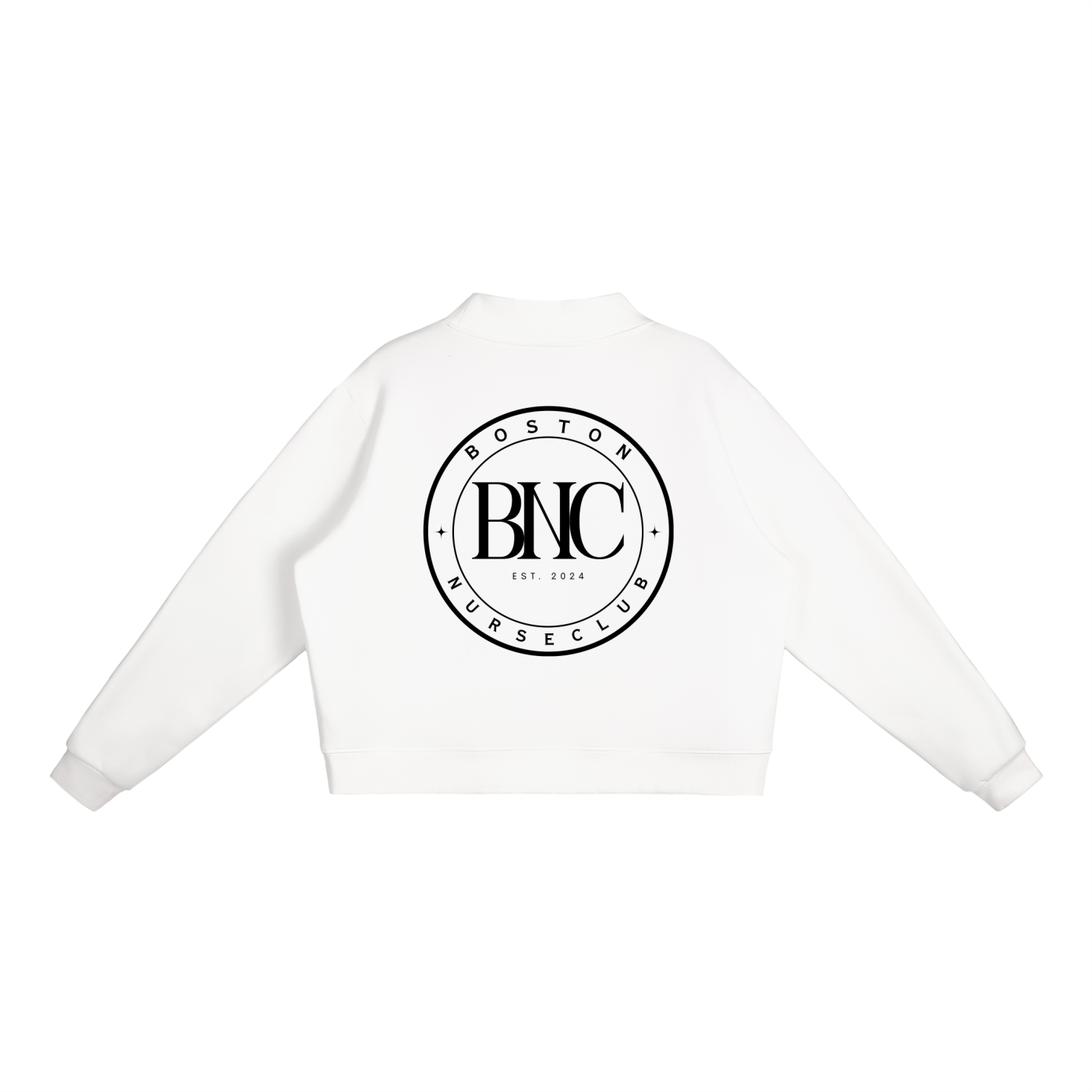BNC Mock-Neck Crew Sweatshirt