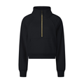 Cropped Quarter Zip Sweatshirt