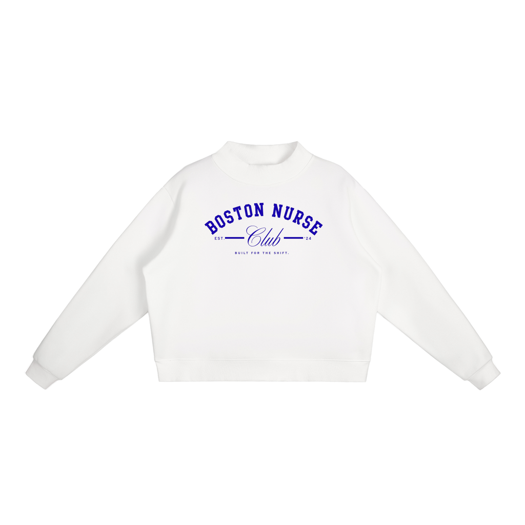 BNC Mock-Neck Crew Sweatshirt