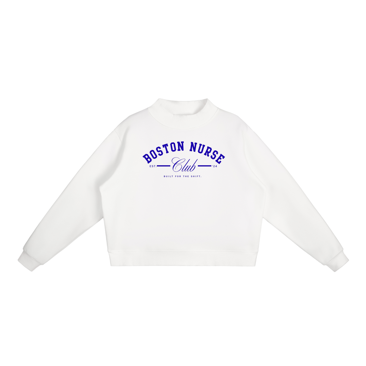 BNC Mock-Neck Crew Sweatshirt