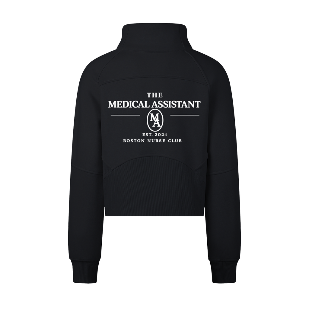 Medical Assistant Cropped Quarter Zip Sweatshirt