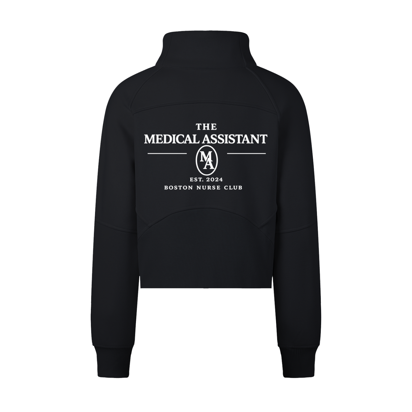 Medical Assistant Cropped Quarter Zip Sweatshirt