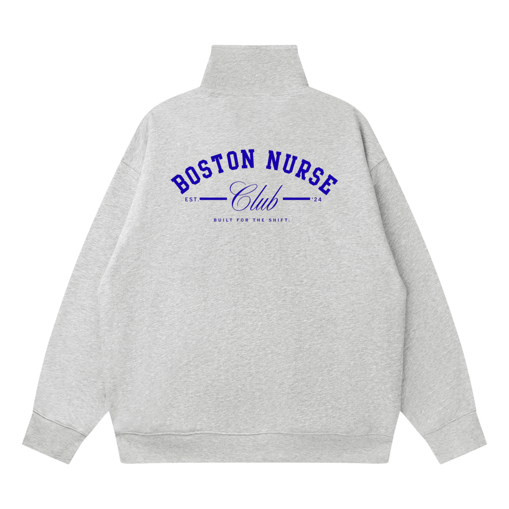 Quarter-Zip Drop Shoulder Sweatshirt