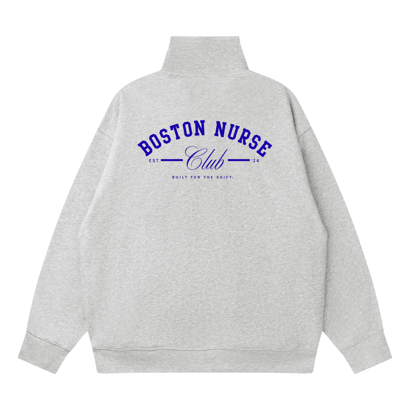 Quarter-Zip Drop Shoulder Sweatshirt