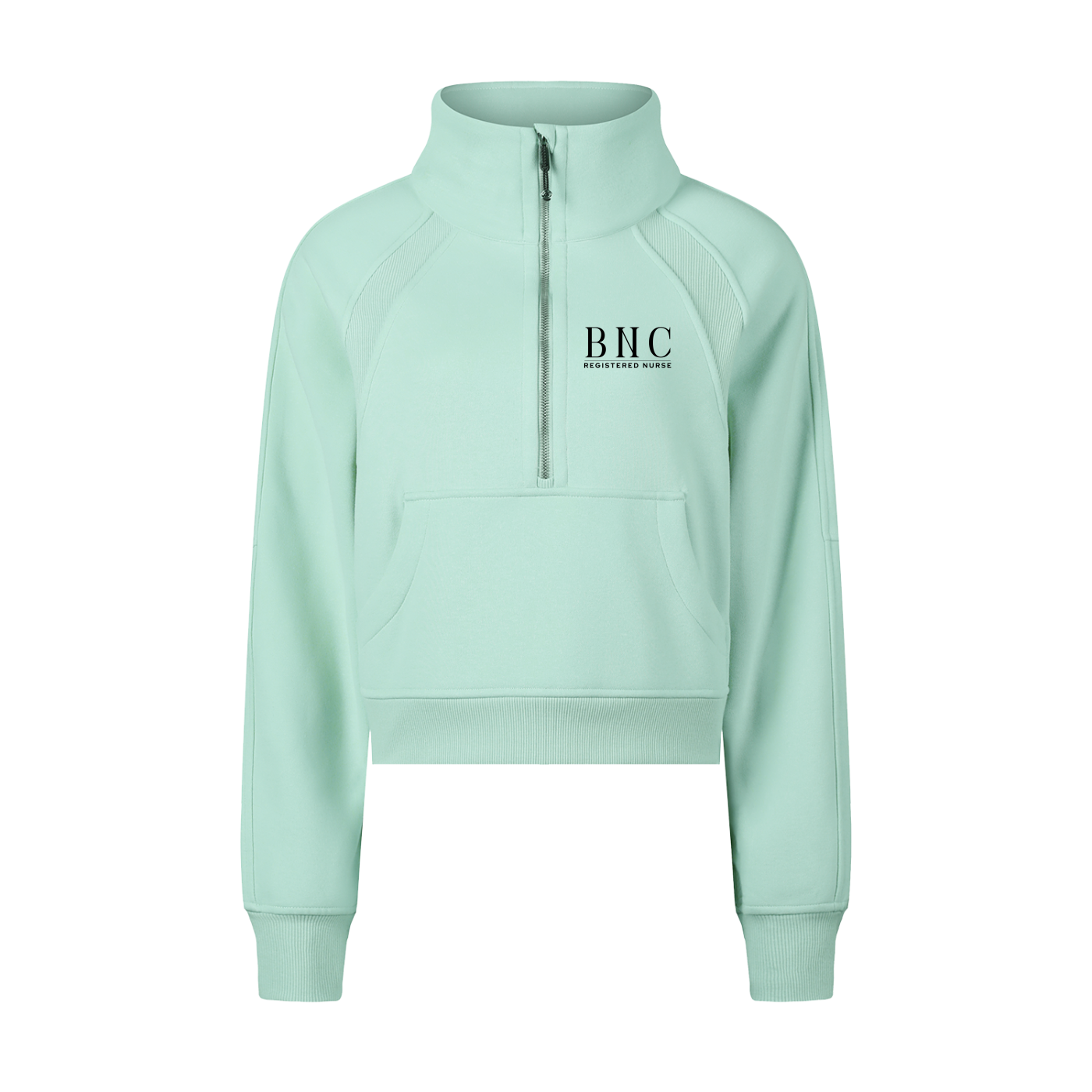 Registered Nurse Cropped Quarter Zip Sweatshirt