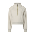 Cropped Quarter Zip Sweatshirt