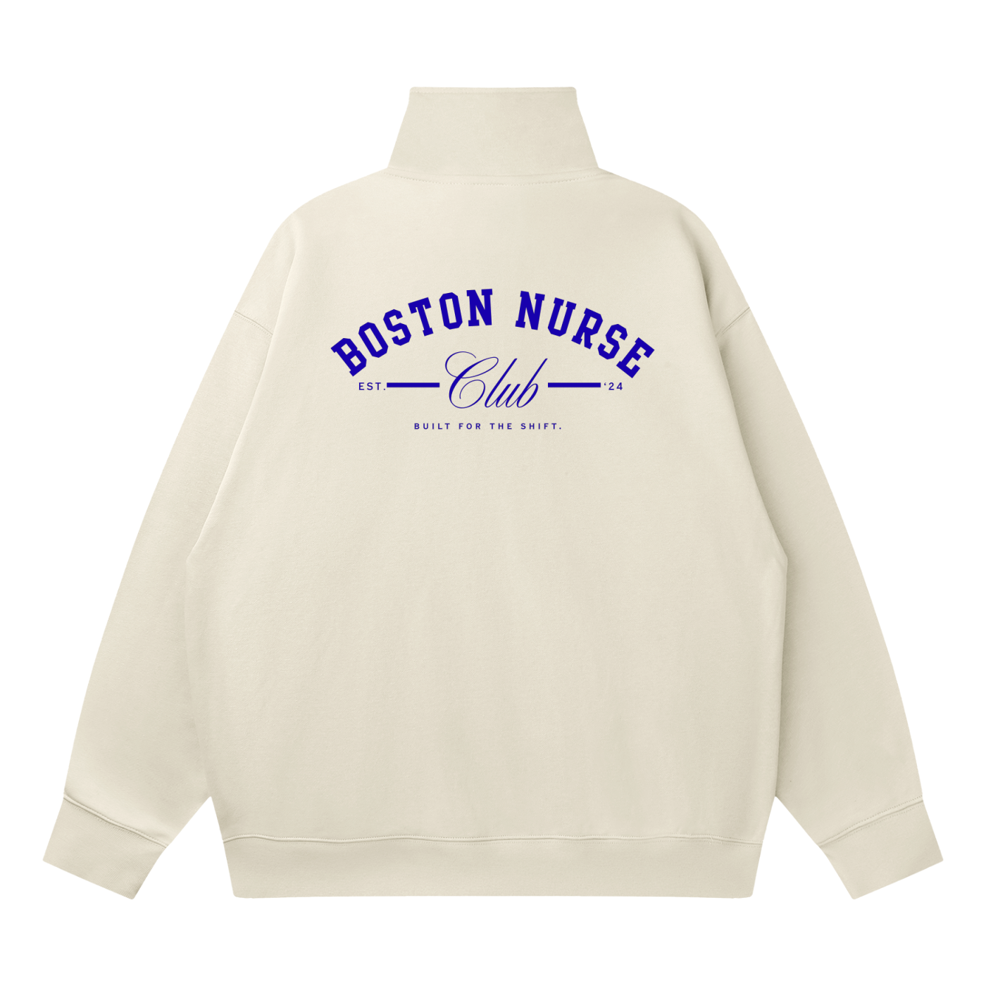 Quarter-Zip Drop Shoulder Sweatshirt