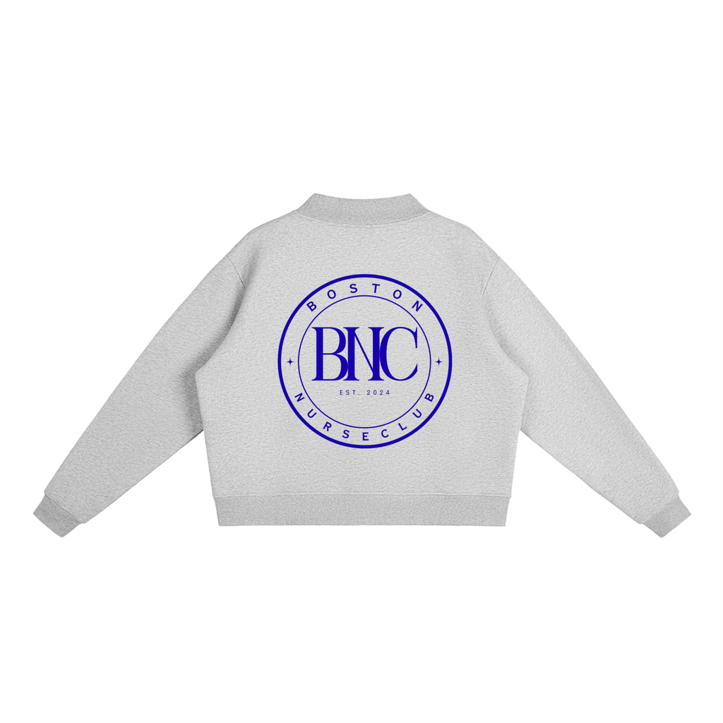 BNC Mock-Neck Crew Sweatshirt