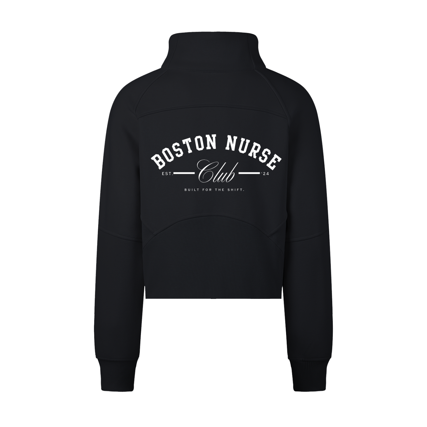 Cropped Quarter Zip Sweatshirt