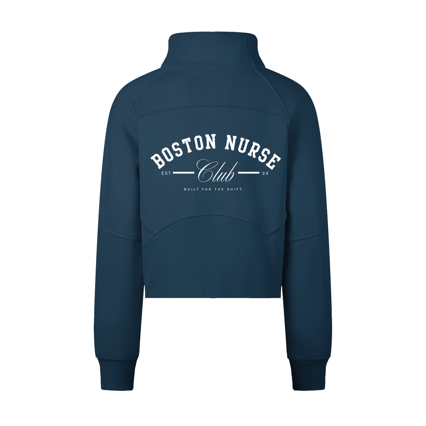 Cropped Quarter Zip Sweatshirt