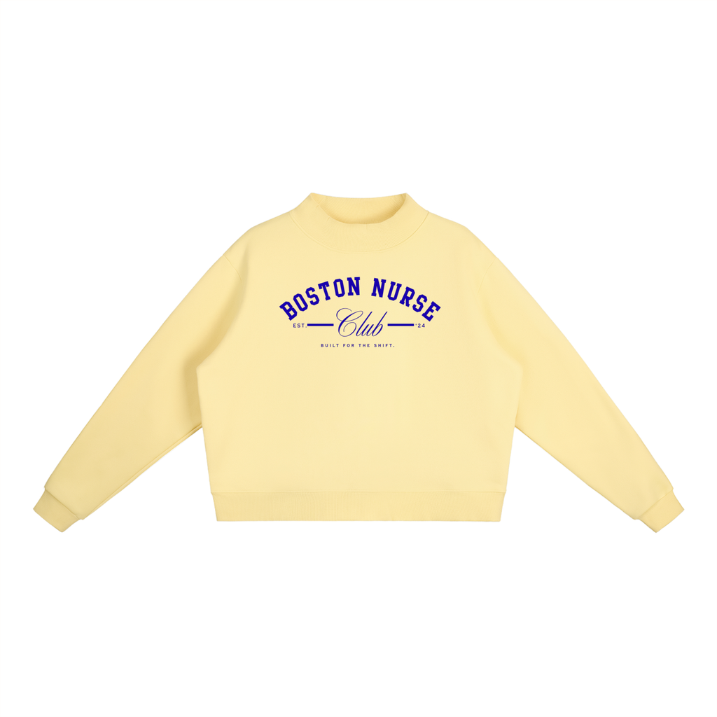 BNC Mock-Neck Crew Sweatshirt