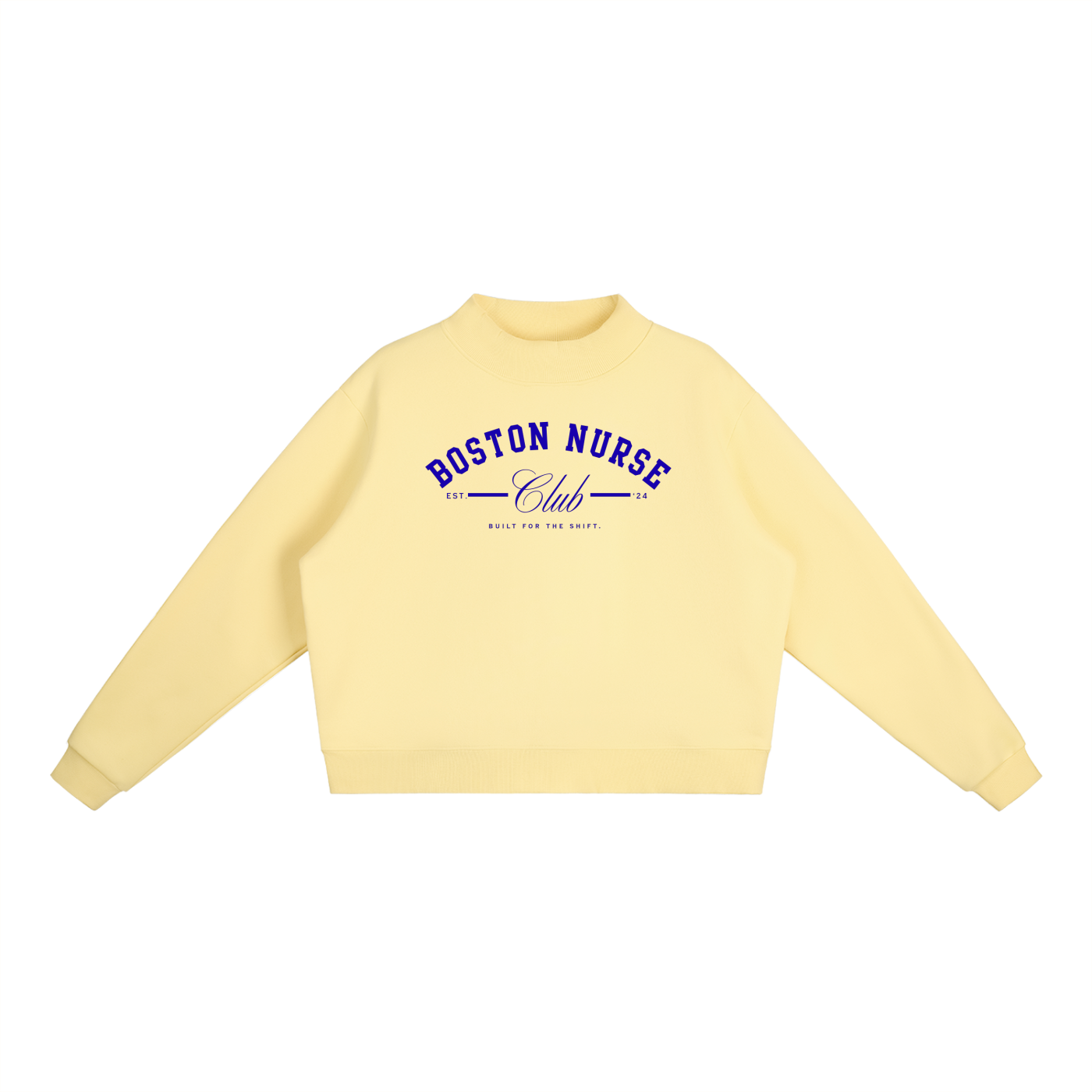 BNC Mock-Neck Crew Sweatshirt