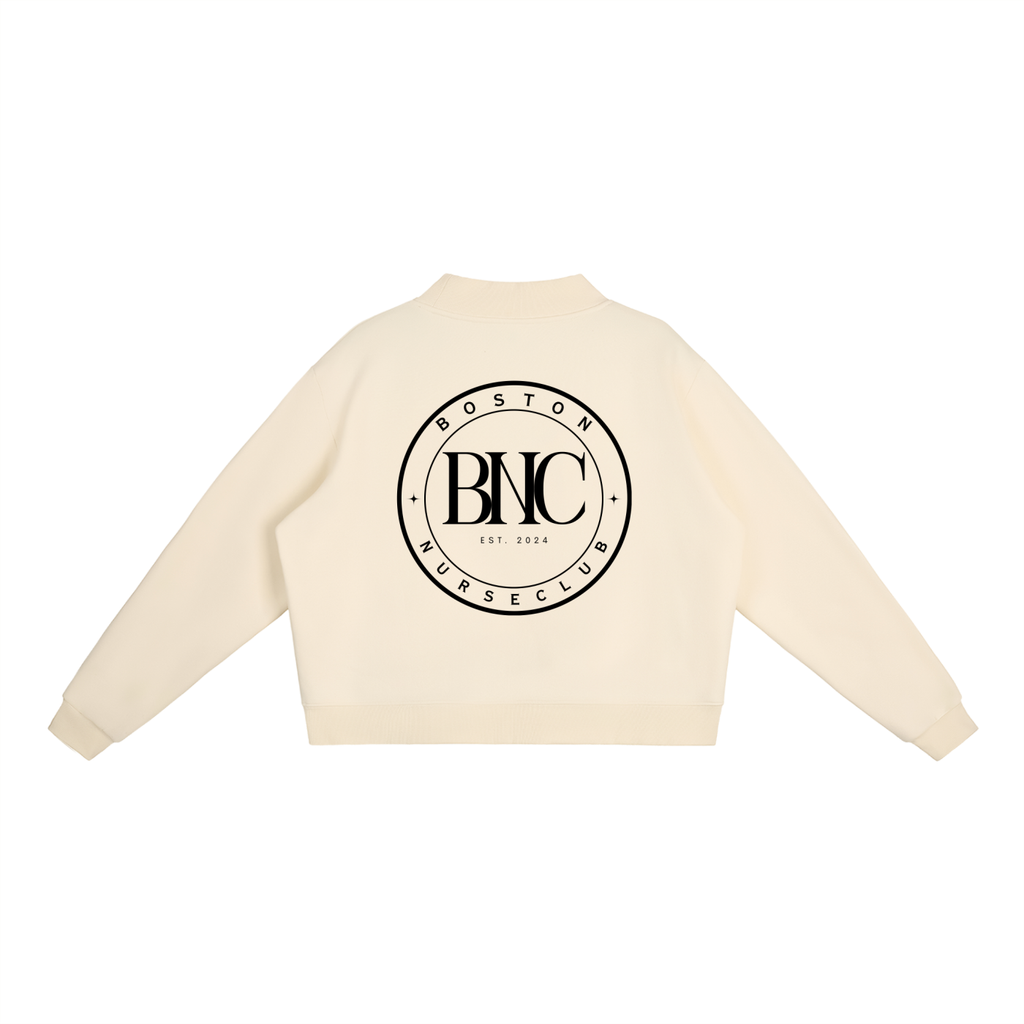 BNC Mock-Neck Crew Sweatshirt