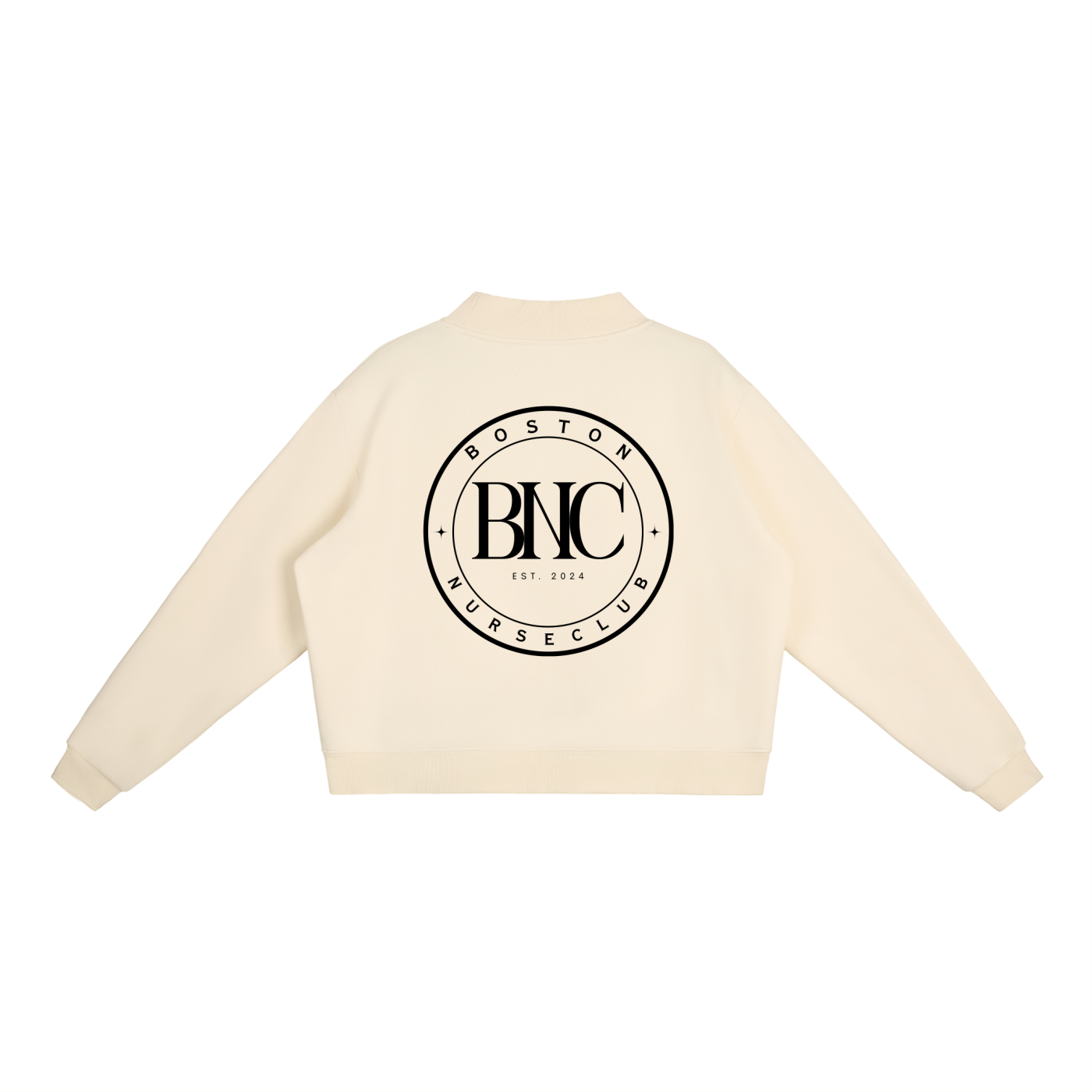 BNC Mock-Neck Crew Sweatshirt