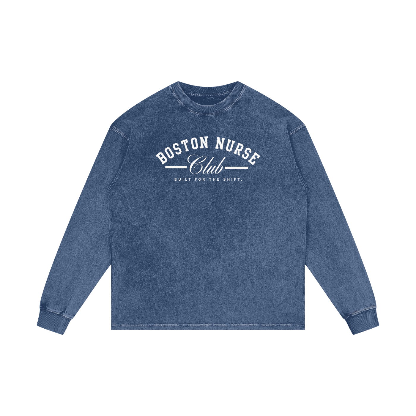 BNC Built for the Shift - Acid Wash Oversize Long Sleeve T-Shirt