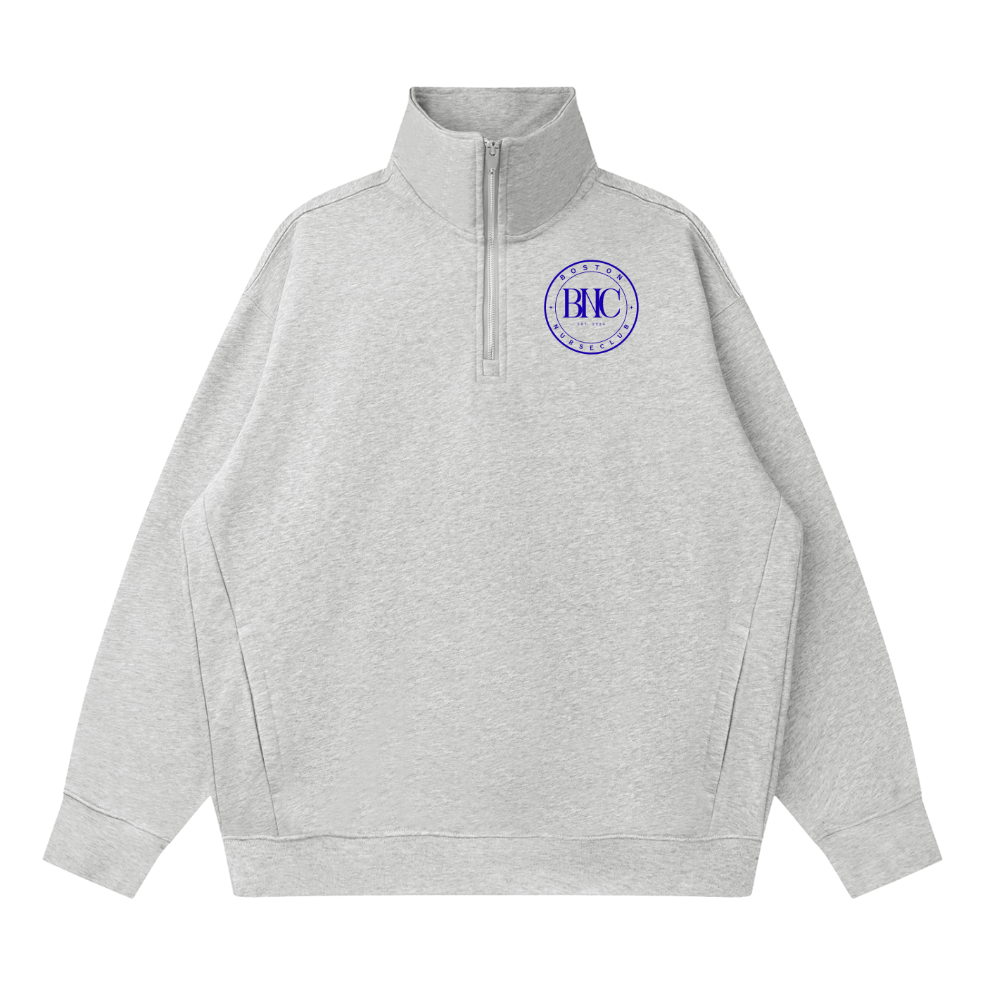 Quarter-Zip Drop Shoulder Sweatshirt