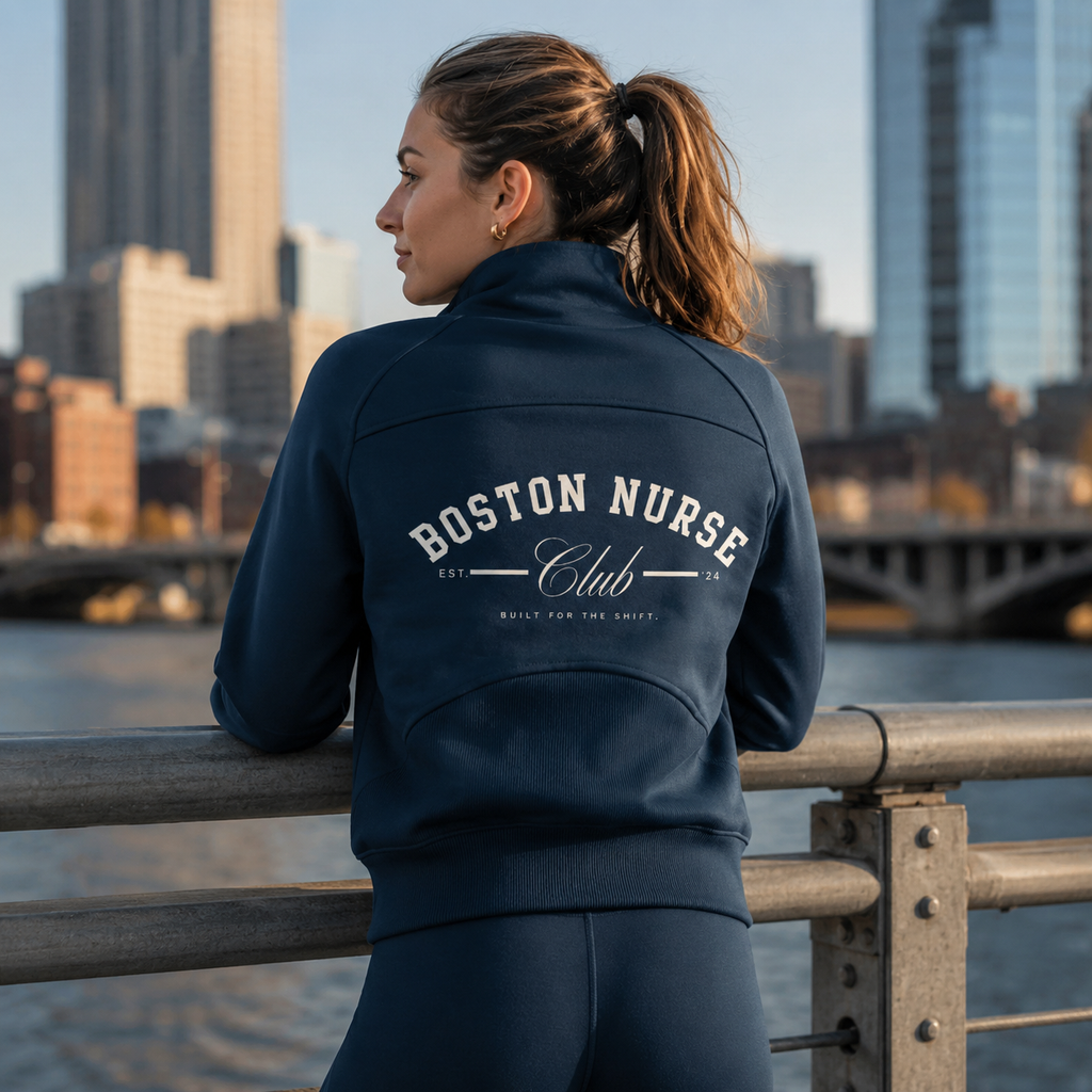 Cropped Quarter Zip Sweatshirt