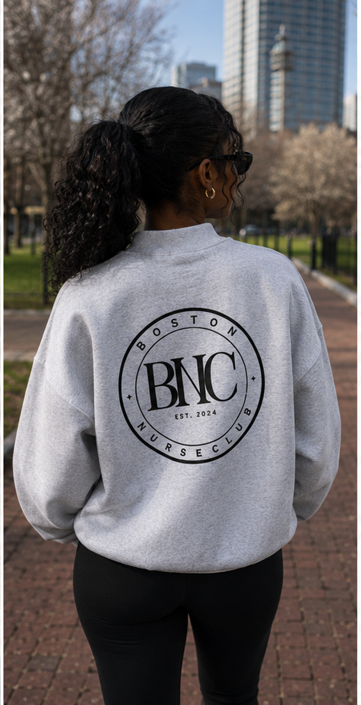 BNC Mock-Neck Crew Sweatshirt