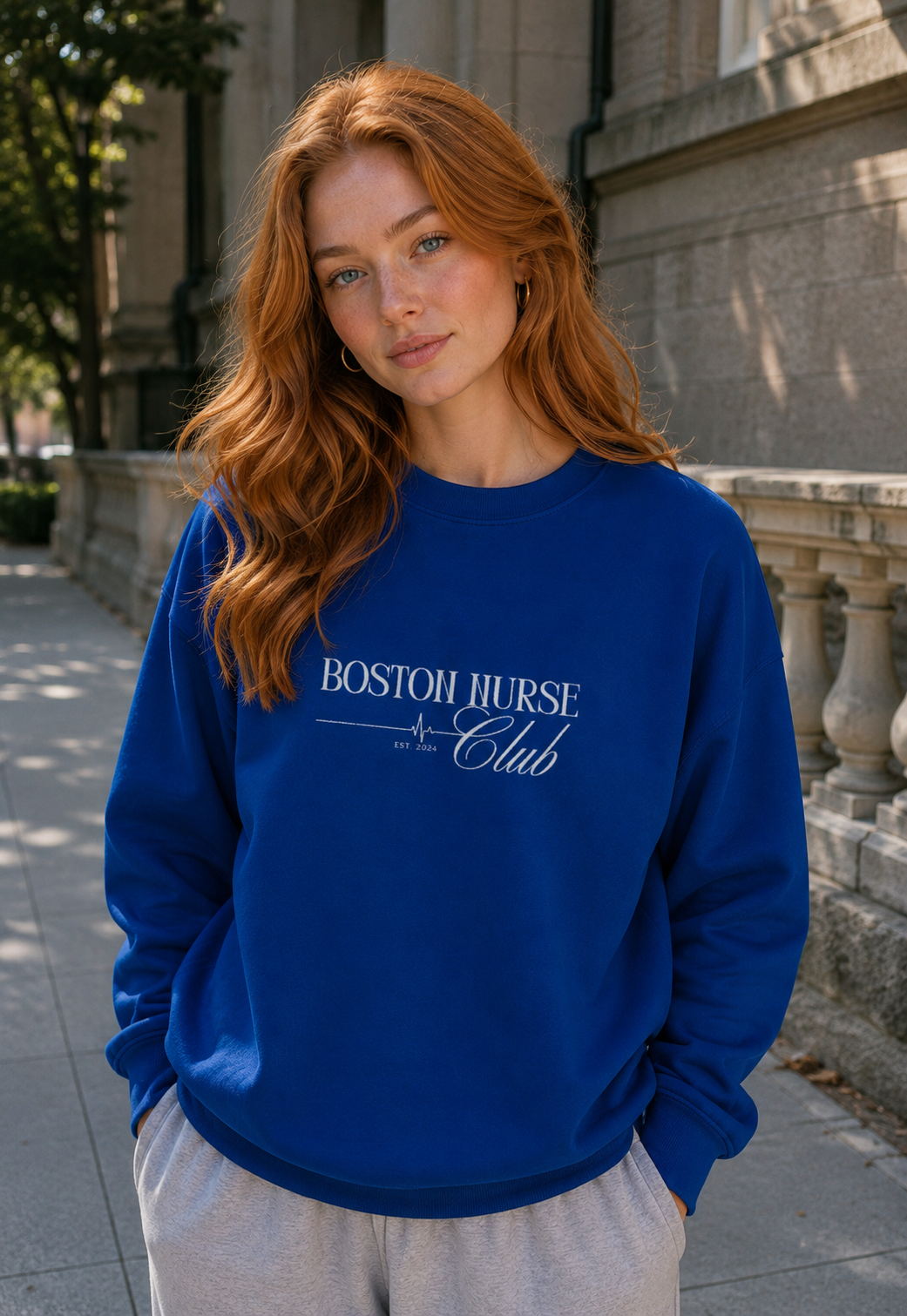 BNC Embroidered Crewneck