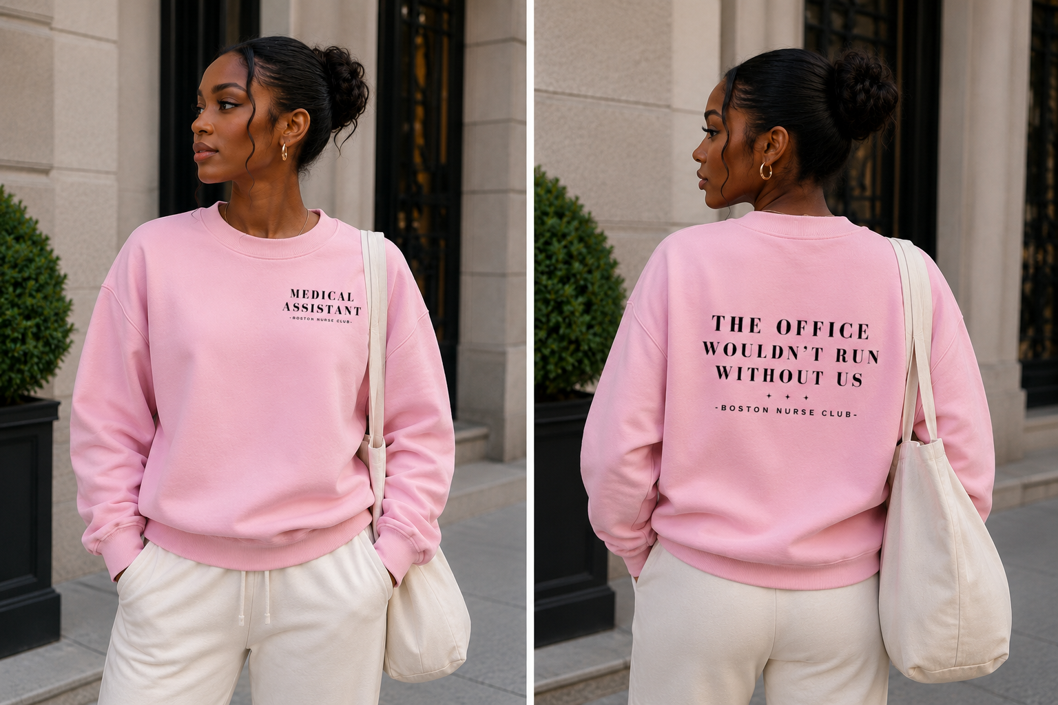 Medical Assistant Mock-Neck Crew Sweatshirt