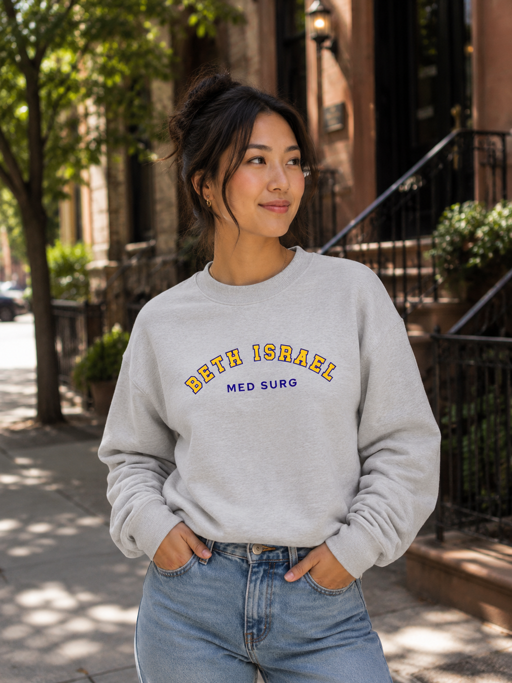 Beth Israel Med Surg Mock Neck