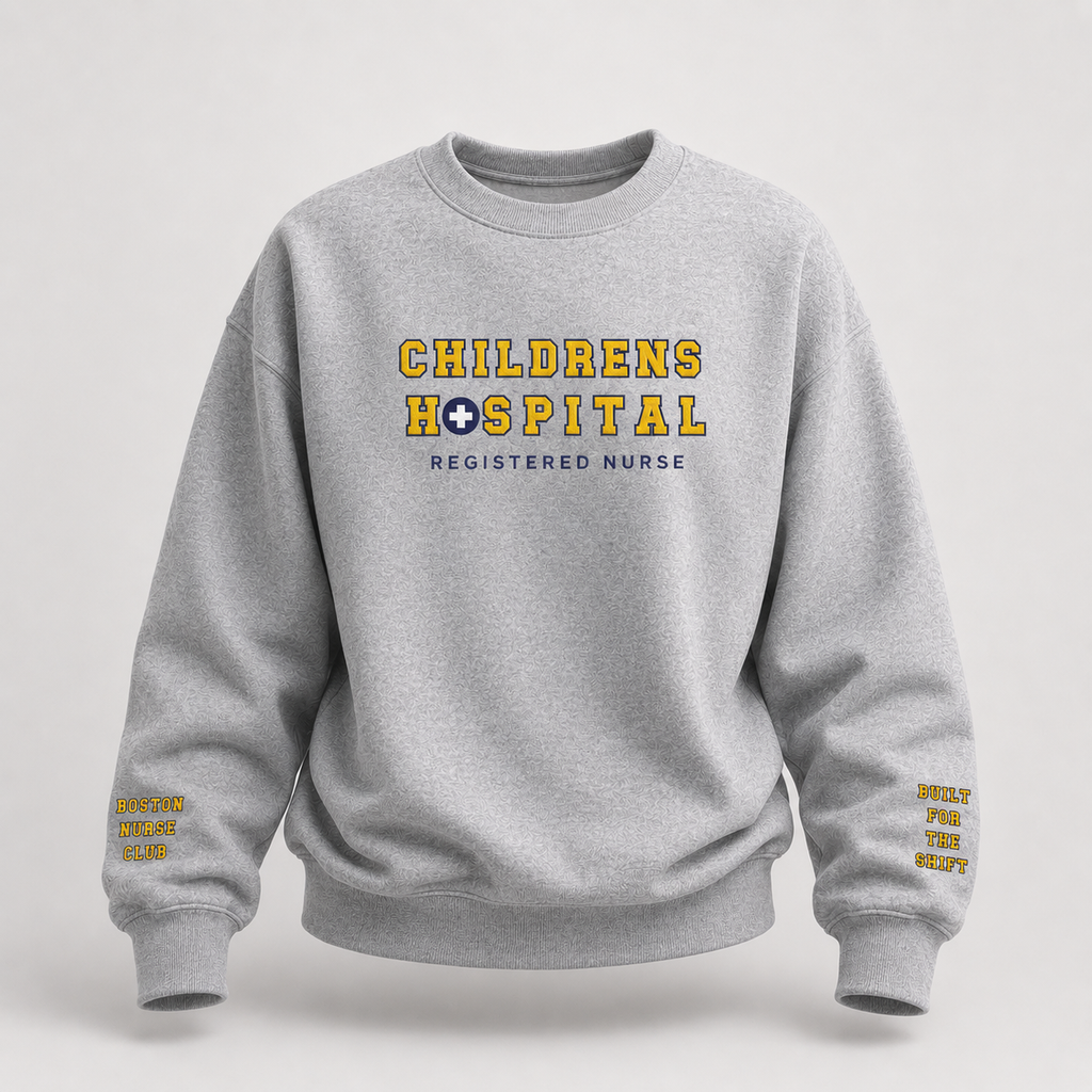 Embroidered Children's Hospital Crewneck Sweatshirt