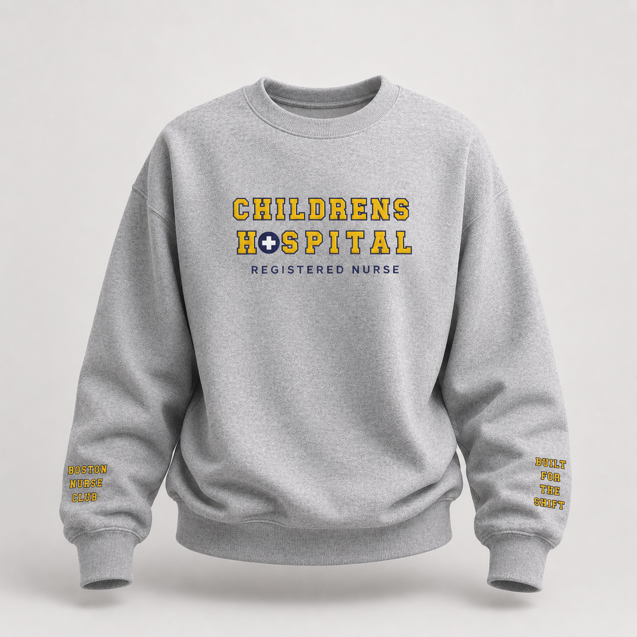 Embroidered Children's Hospital Crewneck Sweatshirt