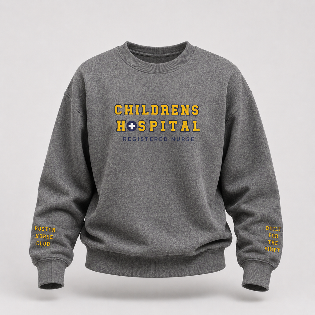 Embroidered Children's Hospital Crewneck Sweatshirt