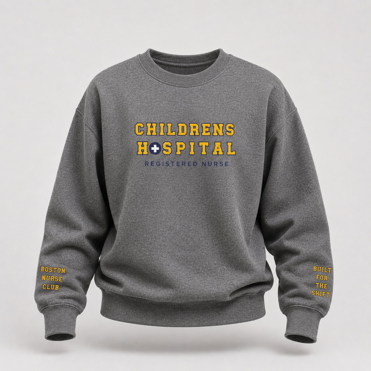 Embroidered Children's Hospital Crewneck Sweatshirt