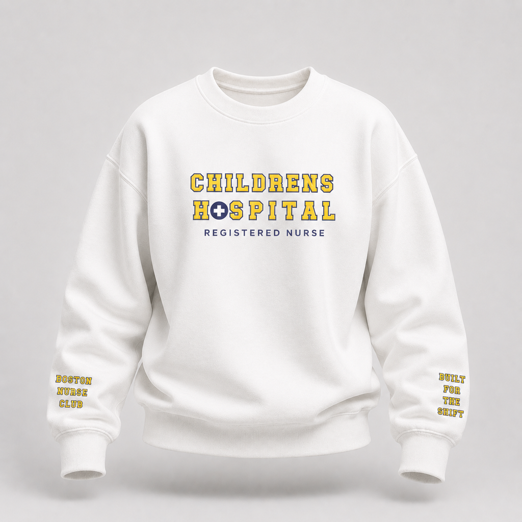 Embroidered Children's Hospital Crewneck Sweatshirt
