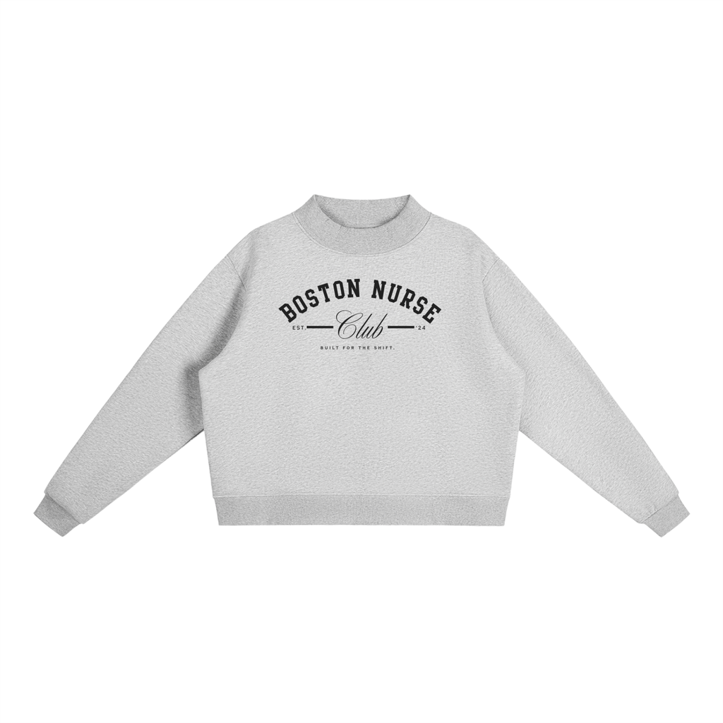 BNC Mock-Neck Crew Sweatshirt