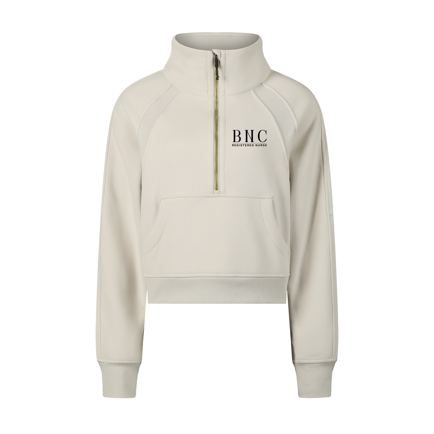 Registered Nurse Cropped Quarter Zip Sweatshirt