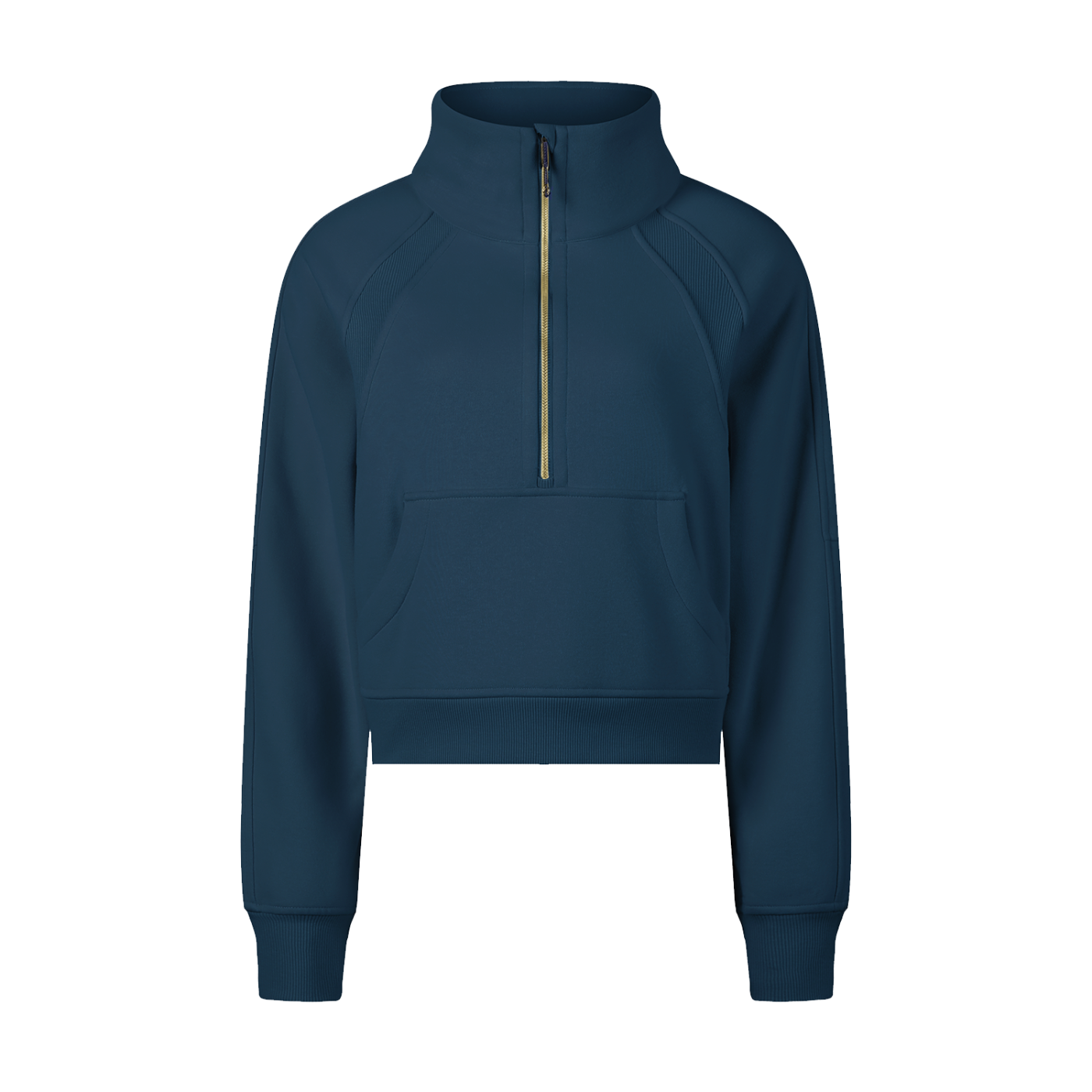 Cropped Quarter Zip Sweatshirt