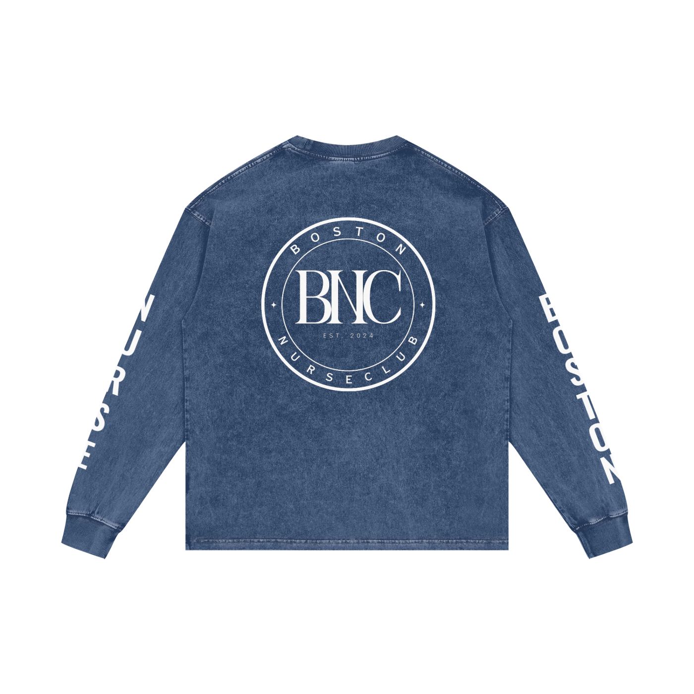 BNC Acid Wash Oversize Long Sleeve T-Shirt