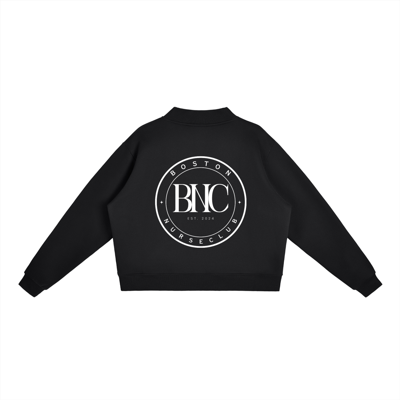 BNC Mock-Neck Crew Sweatshirt