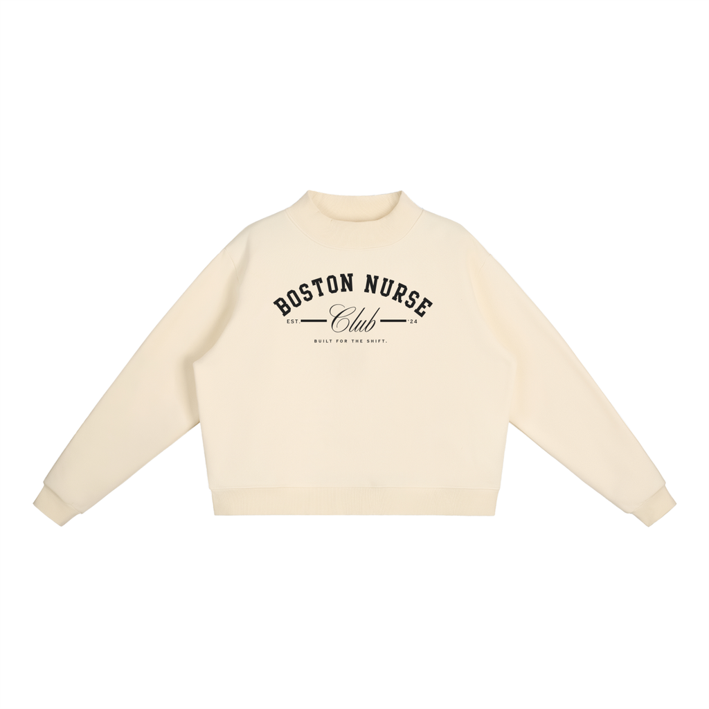 BNC Mock-Neck Crew Sweatshirt