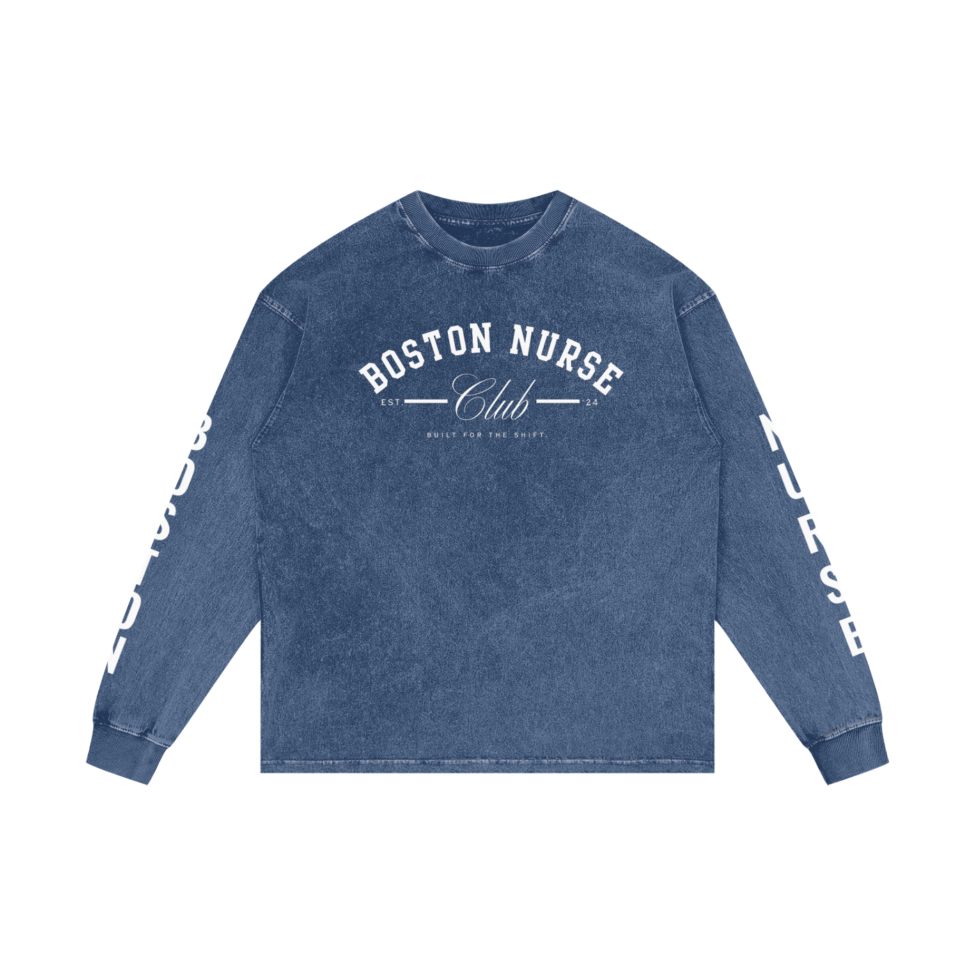 BNC Acid Wash Oversize Long Sleeve T-Shirt
