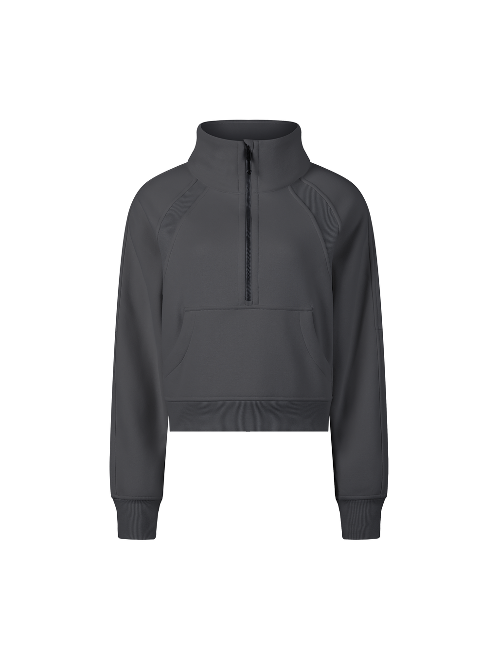 Cropped Quarter Zip Sweatshirt